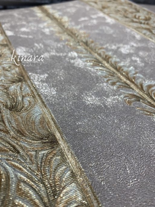 Wallpaper Gold Klasik Garis Mewah E0101
