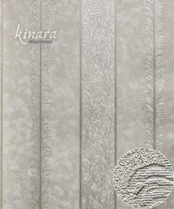 Wallpaper Garis Silver Putih Abu-Abu Mewah E0107