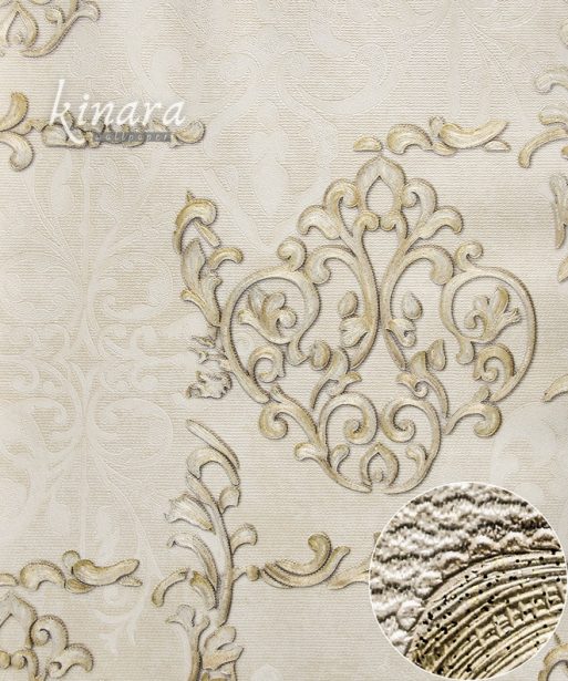 Wallpaper Klasik Gold Krem E0117