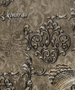 Wallpaper Klasik Batik Coklat Silver E0119