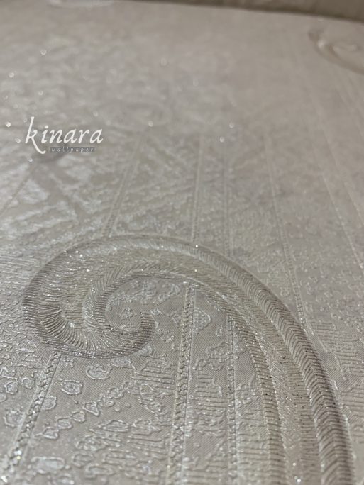 Wallpaper Abu-abu Klasik Batik Ulir E0123