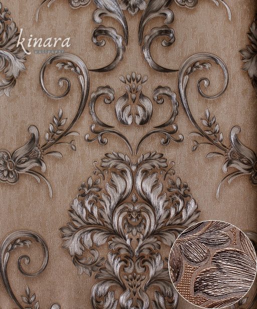 Wallpaper Klasik Batik Coklat E0148