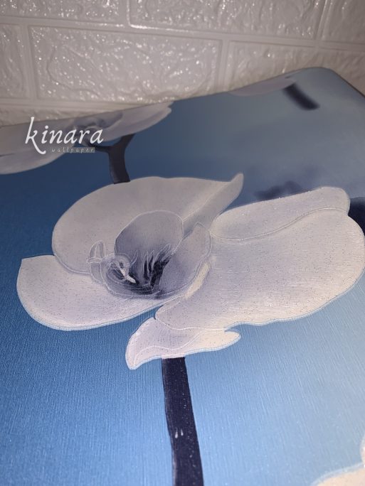 Wallpaper Bunga Sakura Biru Cantik E0150