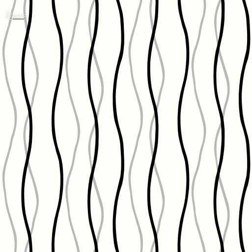 Wallpaper Ulir Hitam Silver Minimalis E0158