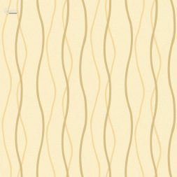 Wallpaper Ulir Coklat Gold Dasar Krem Minimalis E0160