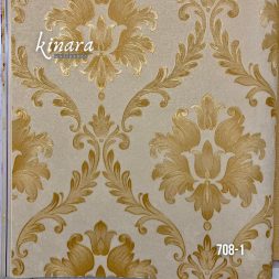 Wallpaper Batik Gold Krem Klasik 708-1