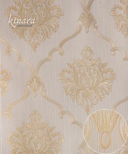 Wallpaper Klasik Batik Gold Krem E0175