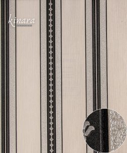 Wallpaper Klasik Batik Hitam Putih E0179