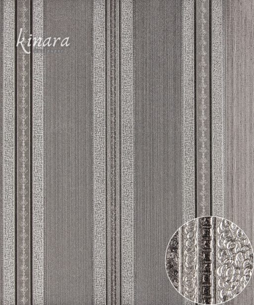 Wallpaper Klasik Silver Abu-Abu E0181
