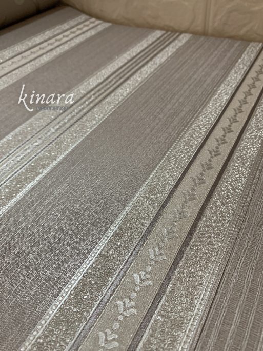 Wallpaper Klasik Silver Abu-Abu E0181