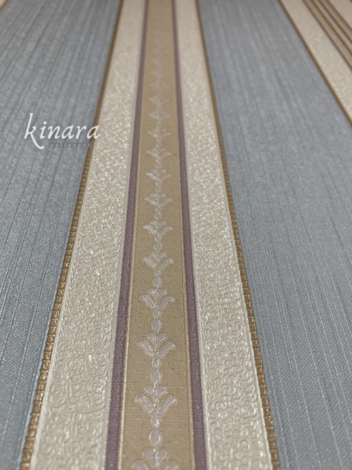Wallpaper Klasik Batik Gold Ungu Biru E0184