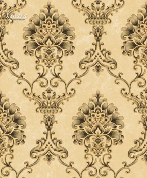 Wallpaper Klasik Batik Gold E0186