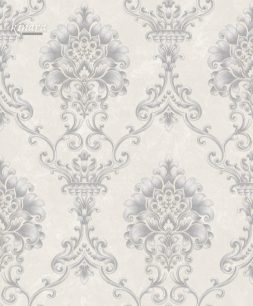 Wallpaper Klasik Batik Silver Abu-Abu E0188