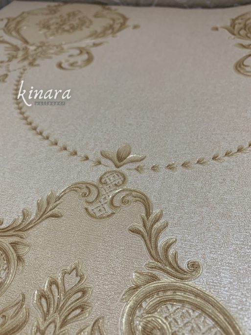 Wallpaper Klasik Batik Gold E0190