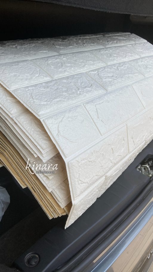 Wallfoam 3D Bata Putih 6 mm