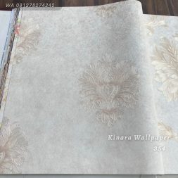 Wallpaper Bunga Klasik Gold C-354