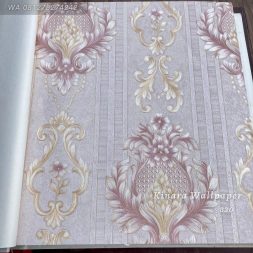 Wallpaper Salur Klasik Pink Gold C-330