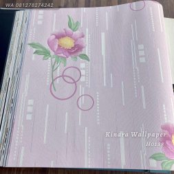 Wallpaper Bunga Matahari Ungu Kuning Dasar Baby Pink