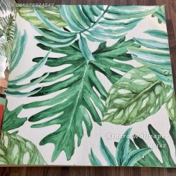 Wallpaper Daun Philo Dasar Cream H0142