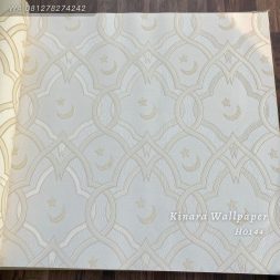 Wallpaper Bulan Bintang Beige Dasar White H0144