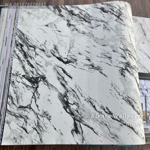 Wallpaper Black Marble Dasar White Milk H0150