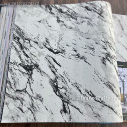 Wallpaper Black Marble Dasar White Milk H0150