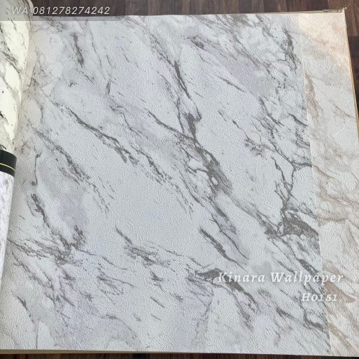 Wallpaper Silver Dasar White H0151