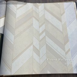 Wallpaper Zigzag Abstrak Light Ivory H0154