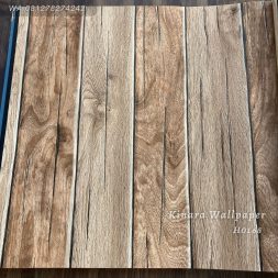 Wallpaper 3D Kayu Coklat H0165