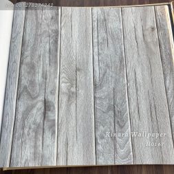Wallpaper 3D Kayu Light Grey H0167