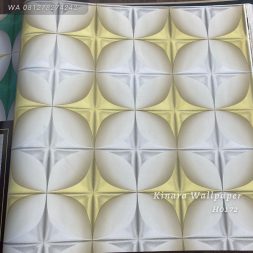 Wallpaper 3D Batik Kuning Silver H0172