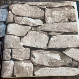 Wallpaper 3D Batu Cream H0176